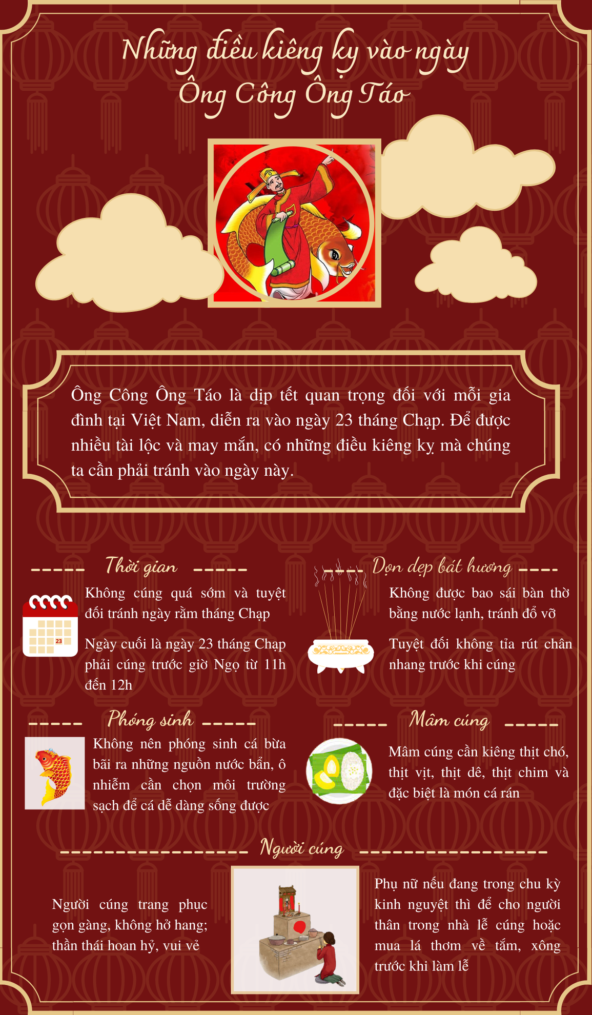 Những điều kiêng kị trong lễ cúng ông Công, ông Táo - 1