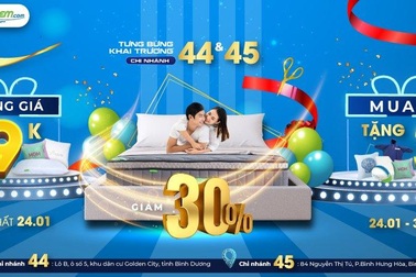 Thế Giới Nệm ưu đãi khai trương 2 chi nhánh mới - Mua nệm, ga, gối chỉ từ 9.000 đồng