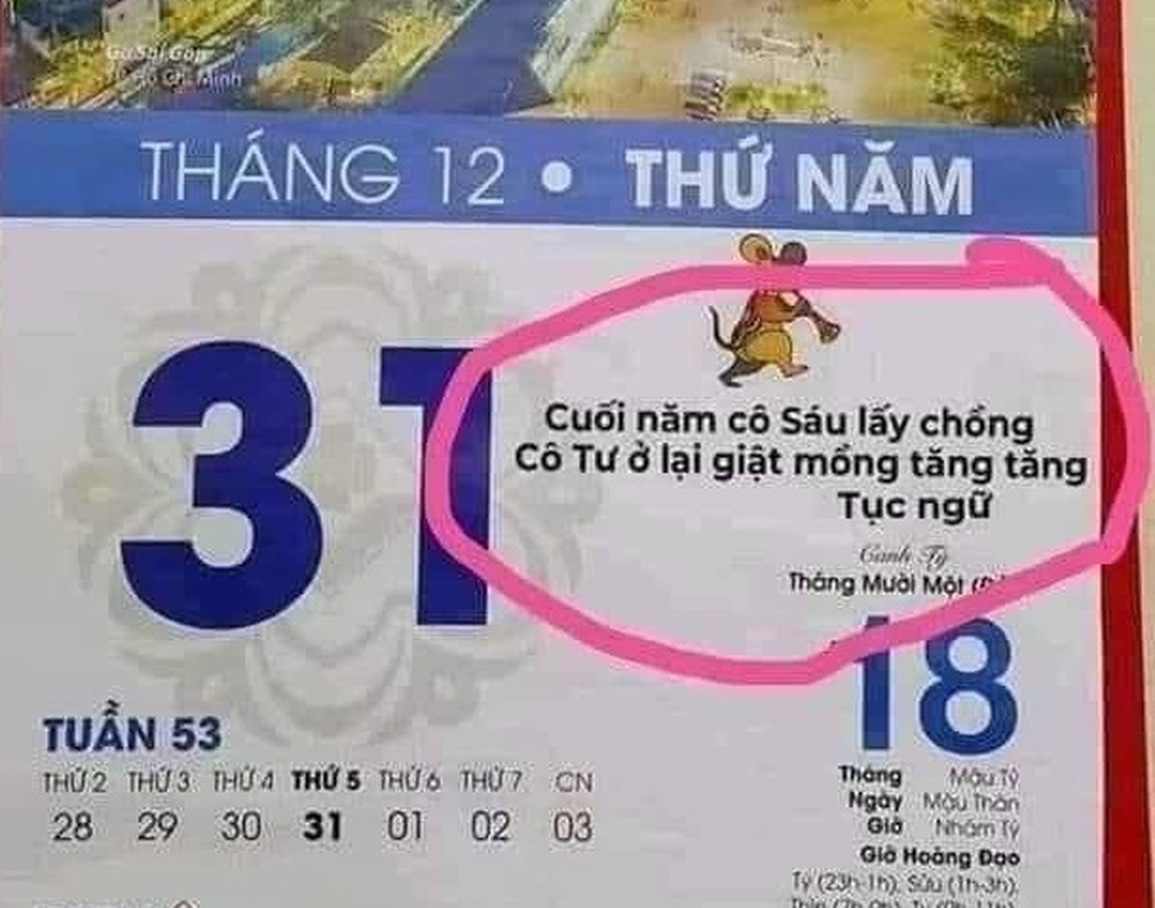 Giao thừa vợ nấu cháo lươn in trên lịch Tết gây bão mạng vì phản cảm - 2 Giao thừa vợ nấu cháo lươn in trên lịch Tết gây bão mạng vì phản cảm - 2