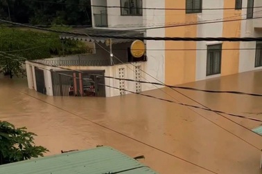 Mưa lớn suốt đêm, nhiều khu dân cư ở Đồng Nai ngập sâu