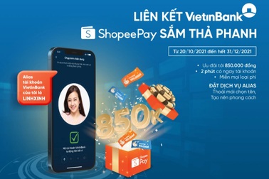 Liên kết VietinBank - Shopee sắm thả phanh