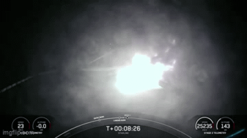 Tên lửa SpaceX bốc cháy, rơi xuống biển sau sự cố gây sốc - 1 Tên lửa SpaceX bốc cháy, rơi xuống biển sau sự cố gây sốc - 1