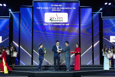 GREENFEED Việt Nam liên tiếp đạt "Top 10  công ty thức ăn chăn nuôi uy tín"