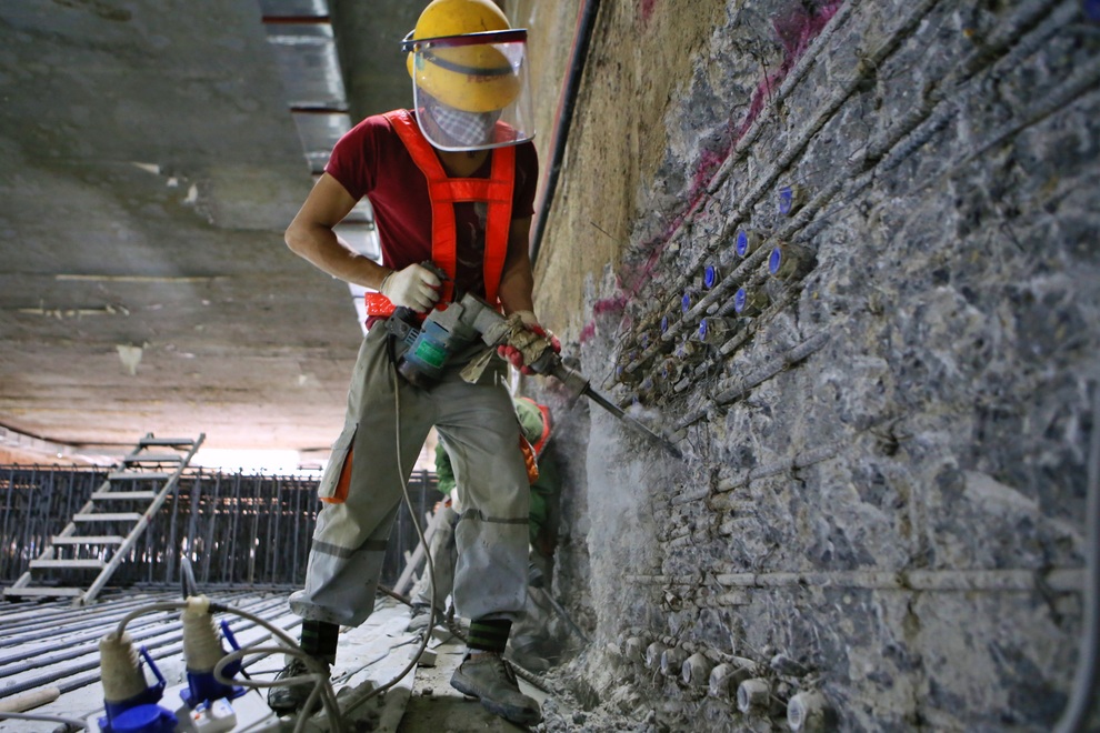 Nhà thầu tạm dừng thi công ga ngầm S12 tuyến Metro Nhổn - ga Hà Nội - 1 Nhà thầu tạm dừng thi công ga ngầm S12 tuyến Metro Nhổn - ga Hà Nội - 1