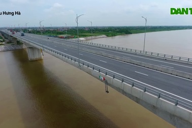 Toàn cảnh cầu 2.800 tỷ nối 2 tỉnh Hưng Yên và Hà Nam