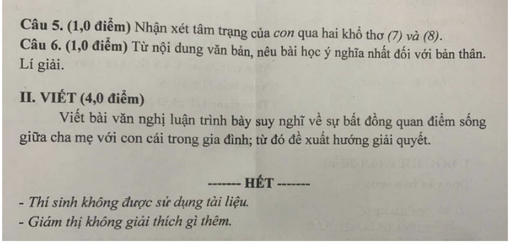 Tỉnh đầu tiên thi lớp 10, đề và đáp án môn ngữ văn - 2 Tỉnh đầu tiên thi lớp 10, đề và đáp án môn ngữ văn - 2