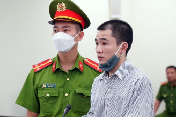 Bị cáo bị cáo Nguyễn Trung Huyên tại phiên xét xử.