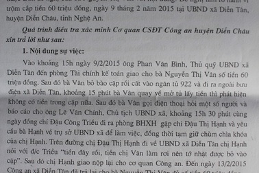 60 triệu trong tủ “bốc hơi” kế toán xã nhận mình chỉ nhặt được?! 