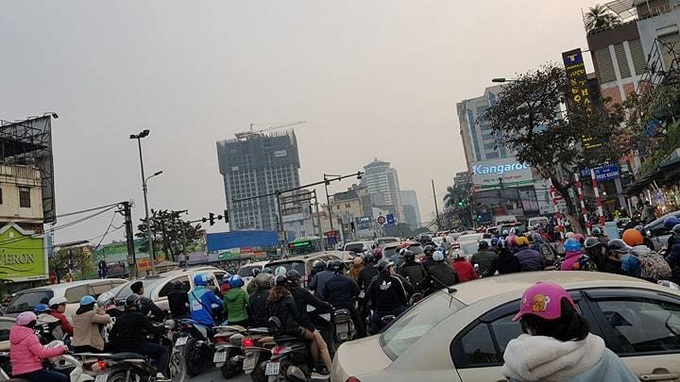 {title} tắc đường,Tết Âm lịch,Tết Việt 2018,ùn tắc giao thông
