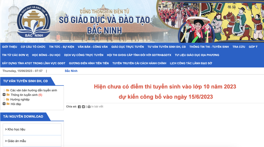 Tra cứu điểm thi lớp 10: Bắc Ninh, Tây Ninh, Thanh Hóa công bố hôm nay - 2 Tra cứu điểm thi lớp 10: Bắc Ninh, Tây Ninh, Thanh Hóa công bố hôm nay - 2