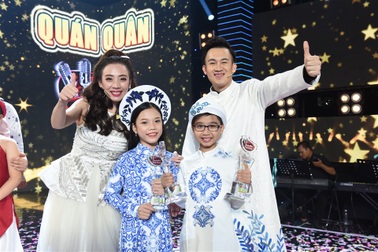 “Cậu bé Thị Màu” Đức Vĩnh đăng quang kép Quán quân Tuyệt đỉnh song ca nhí