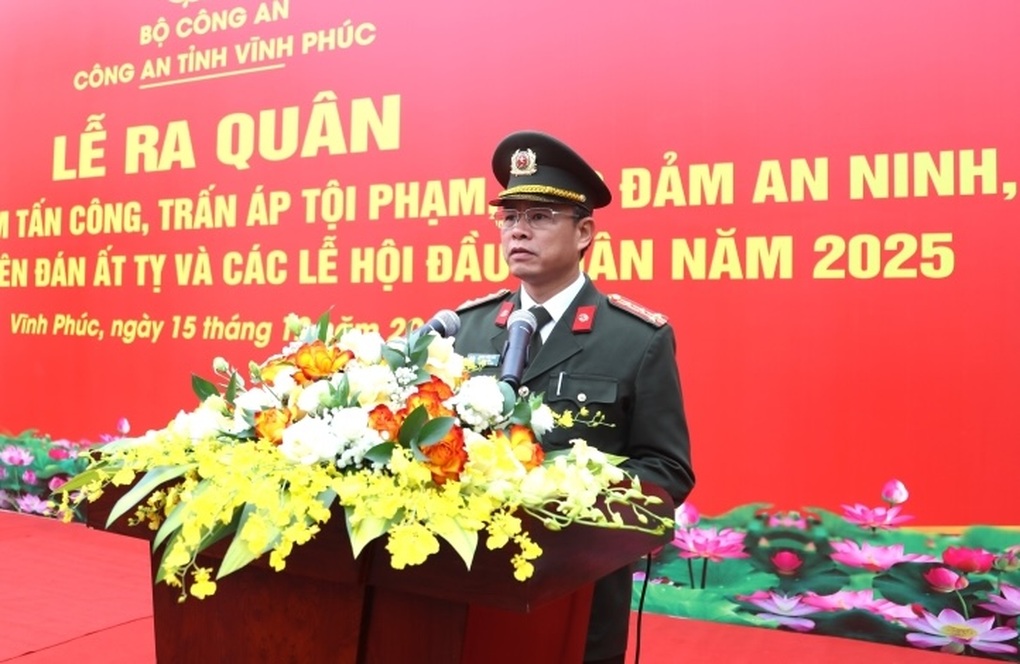 Giám đốc Công an Vĩnh Phúc: Trấn áp mạnh các loại tội phạm - 1 Giám đốc Công an Vĩnh Phúc: Trấn áp mạnh các loại tội phạm - 1