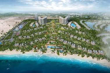 Đơn vị tham gia thi công khu nghỉ dưỡng Alma là tập đoàn Hòa Bình