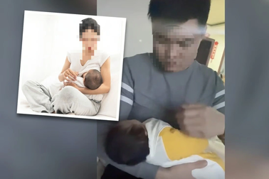 Video chồng hướng dẫn vợ cách cho con bú sữa thu hút người xem
