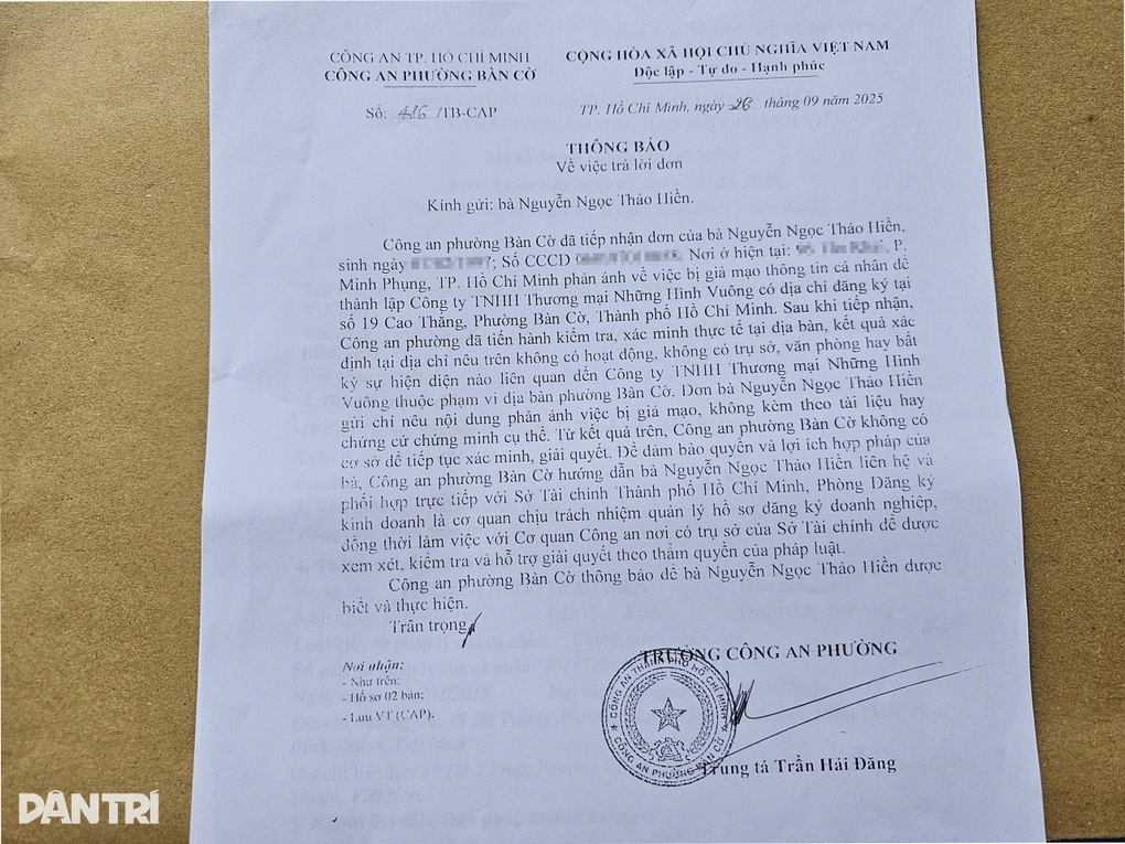 Cô gái bị chặn xuất cảnh vì bất ngờ làm giám đốc công ty nợ thuế ở TPHCM - 3