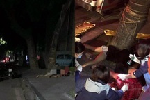 Hà Nội: Xe máy đâm thẳng vào gốc cây, hai cô gái trẻ thương vong