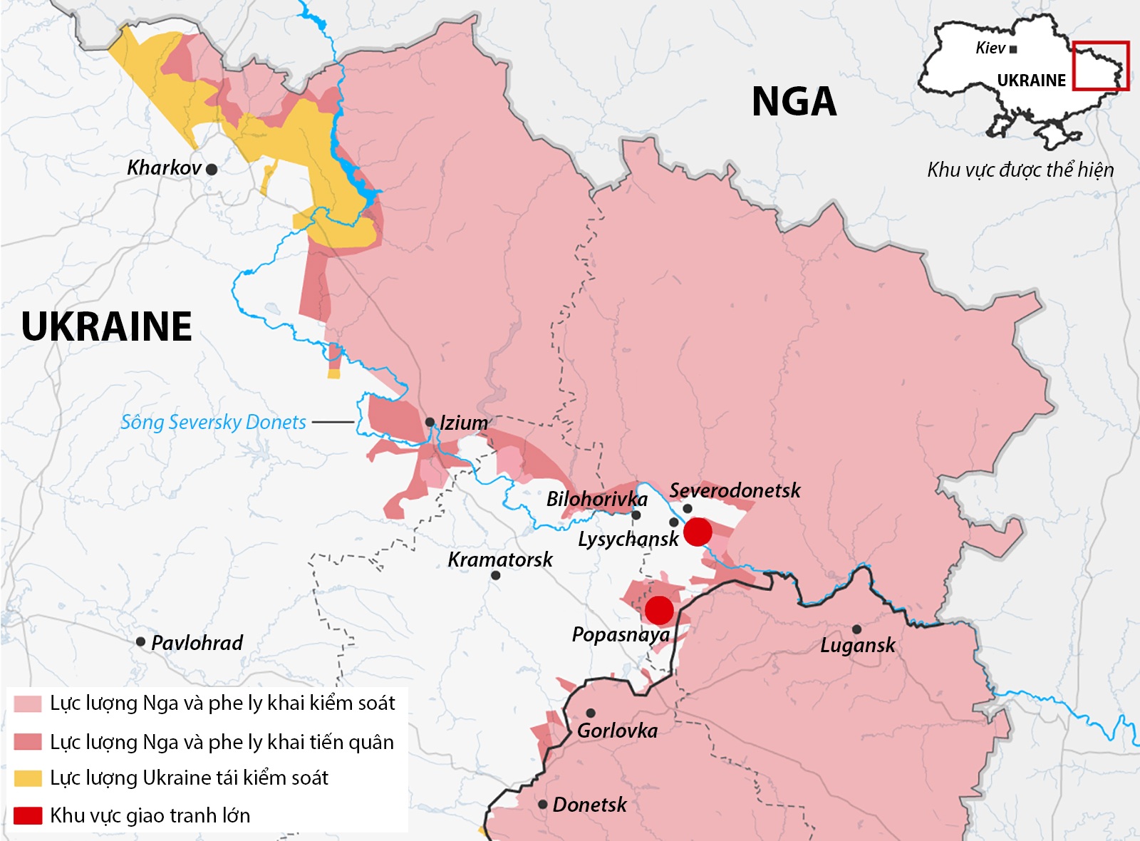 Thành trì Lysychansk thất thủ: Bước ngoặt trong xung đột Nga - Ukraine - 2 Thành trì Lysychansk thất thủ: Bước ngoặt trong xung đột Nga - Ukraine - 2