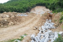 Bạt núi, san nền trái phép dưới chân núi Cô Tiên Nha Trang