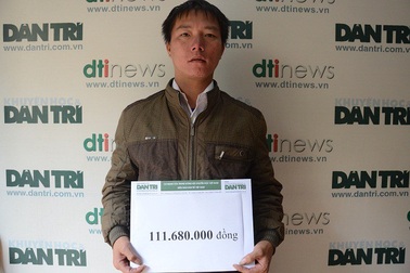 Gần 112 triệu đồng đến với gia đình em Lý Minh Hiếu