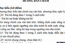 Đáp án môn Ngữ Văn kỳ thi thử THPT ở TPHCM