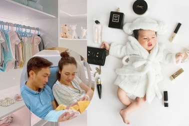 Con sao Việt vừa sinh ra đã "dát" đầy hàng hiệu đắt đỏ đáng ghen tị