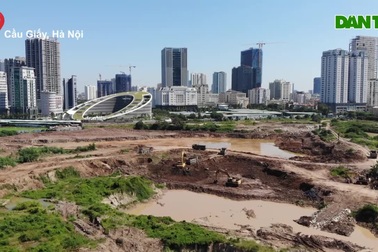 Hà Nội: Toàn cảnh dự án công viên, hồ điều hòa nghìn tỷ sau 3 năm xây dựng