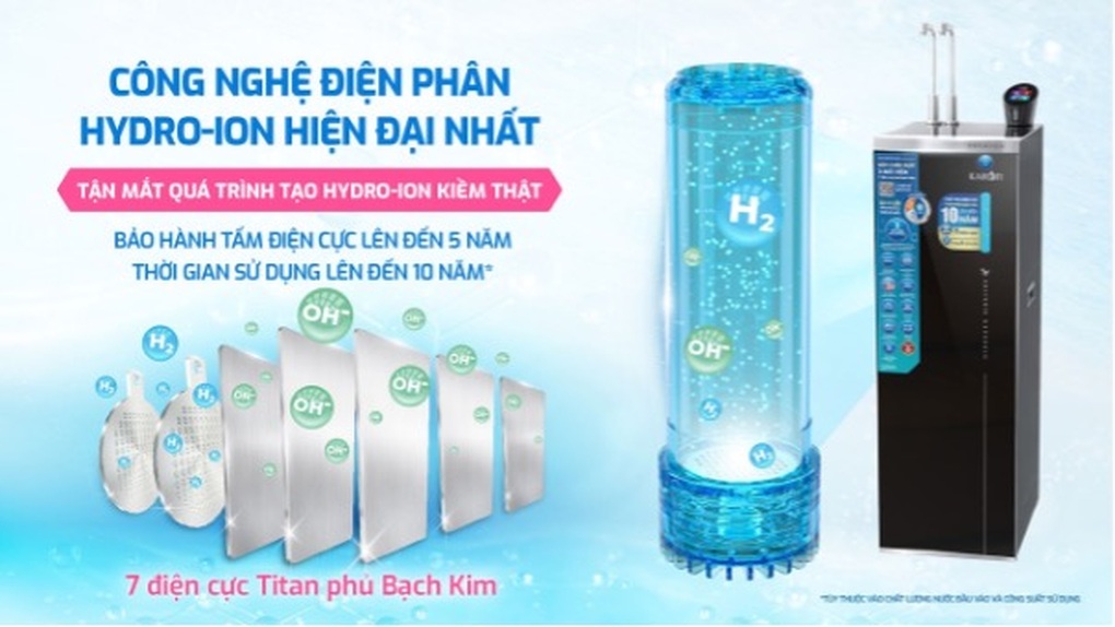 Máy lọc nước Hydro-ion kiềm Karofi: Món quà sức khỏe cho cả nhà đón xuân - 2 Máy lọc nước Hydro-ion kiềm Karofi: Món quà sức khỏe cho cả nhà đón xuân - 2