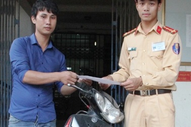 Xe máy sau 3 năm mất trộm trở về với chủ