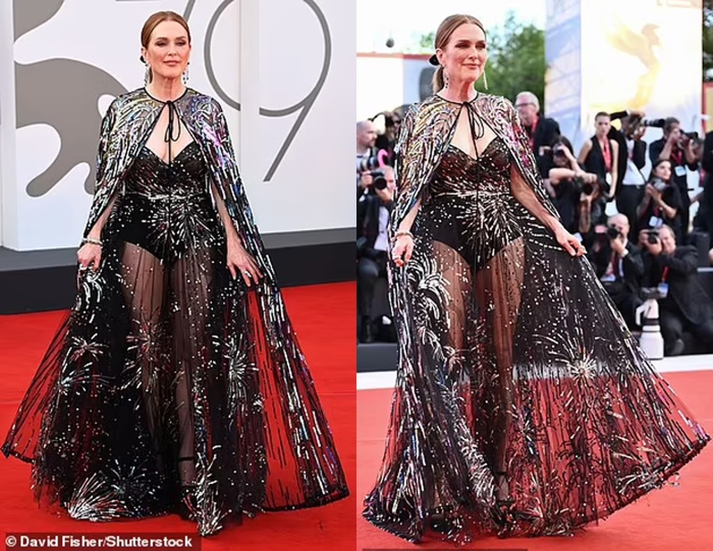 Ở tuổi 62, Julianne Moore thu hút sự chú ý khi diện váy xuyên thấu - 2 Ở tuổi 62, Julianne Moore thu hút sự chú ý khi diện váy xuyên thấu - 2