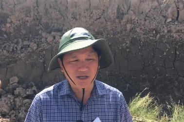 Phó Chủ tịch Cà Mau nói về tình hình sụt lún mùa khô.