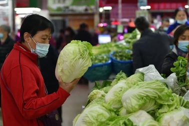 Giá rau Trung Quốc tăng vọt 30,6%