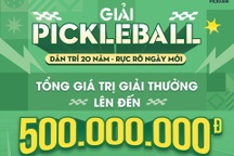 Công bố điều lệ thi đấu giải pickleball "Dân trí 20 năm - Rực rỡ ngày mới"