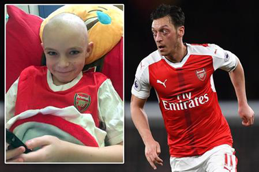 Nghĩa cử cao đẹp của Ozil với cổ động viên mắc bệnh hiểm nghèo