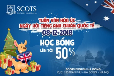 Khai trương Scots English Hà Đông: “Hội thảo Tiếng Anh chuẩn quốc tế Scots English - Cùng con ra thế giới”, cơ hội nhận học bổng 100%