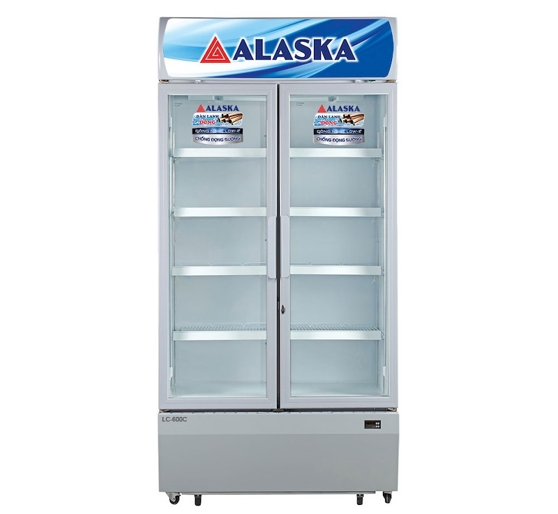 Tủ mát Alaska 2 cánh 600 lít LC-600C tiết kiệm điện, làm lạnh nhanh