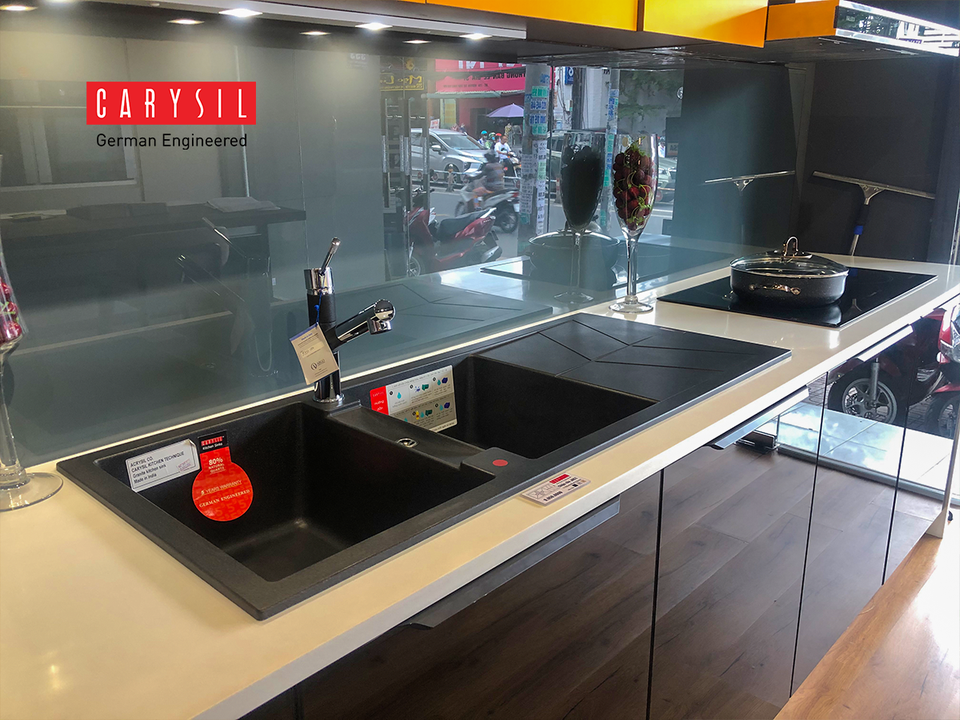 Chậu đá granite Carysil phù hợp cho các thiết kế bếp chung cư - 1 Chậu đá granite Carysil phù hợp cho các thiết kế bếp chung cư - 1