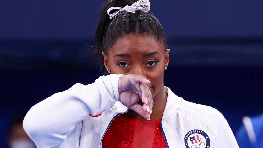 The final footage of American gymnastics legend Simone Biles' career - 2