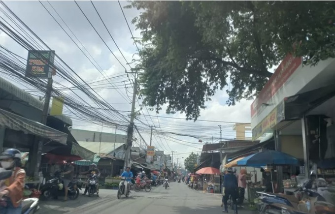 Khu vực chợ Thanh Hóa nơi xảy ra vụ án mạng.