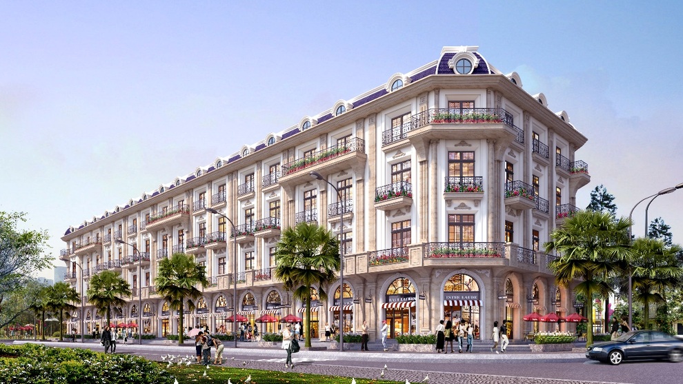 Kiến trúc lâu đài độc đáo tại shophouse D. Metropole Hà Tĩnh - 2 Kiến trúc lâu đài độc đáo tại shophouse D. Metropole Hà Tĩnh - 2