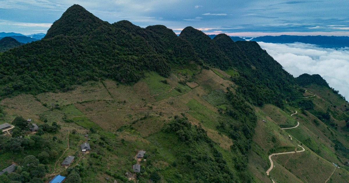 Anh Đỗ Đình Quang ngồi trò chuyện với phóng viên báo Dân trí về câu chuyện rừng bị tàn phá (Ảnh: Khánh Vi).