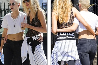 Kristen Stewart hạnh phúc bên bạn gái siêu mẫu