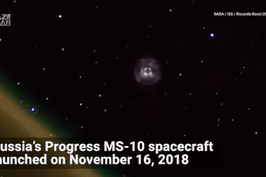 Một vụ phóng tên lửa trông như thế nào khi nhìn từ ngoài vũ trụ