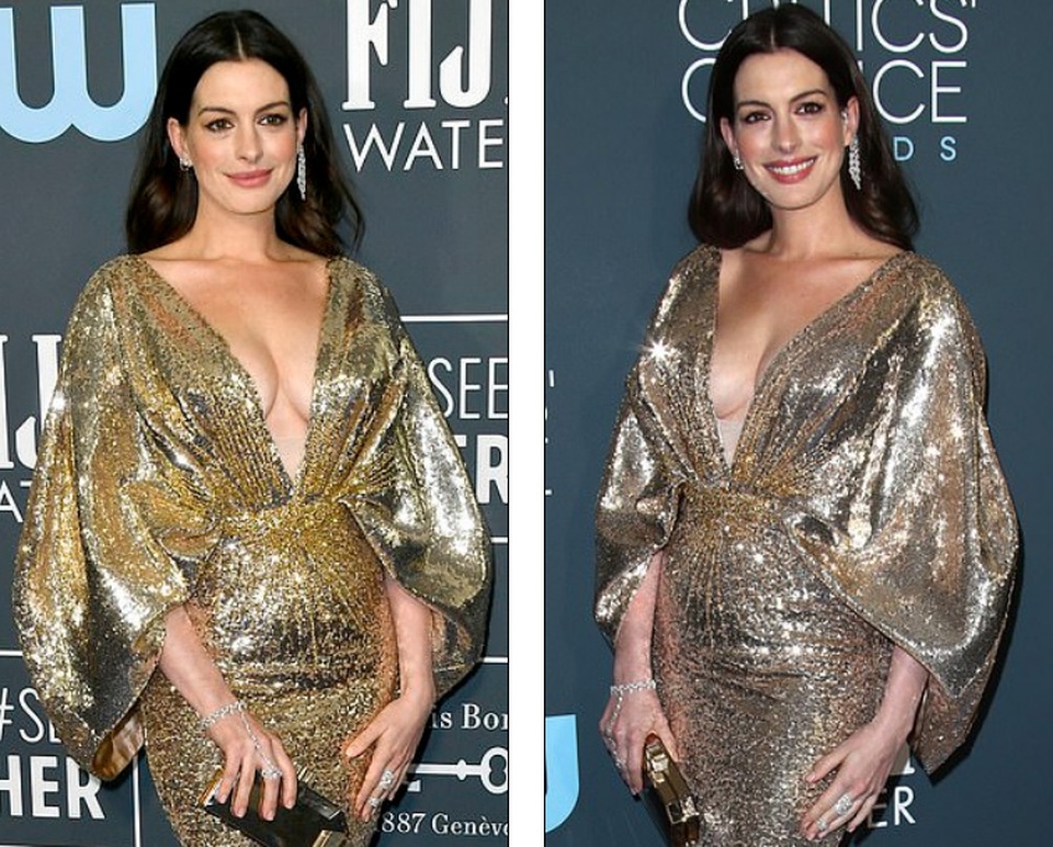 Anne Hathaway diện váy xẻ gợi cảm tái xuất sau khi sinh con thứ 2 - 4 Anne Hathaway diện váy xẻ gợi cảm tái xuất sau khi sinh con thứ 2 - 4