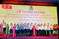 Tổng LĐLĐ VN: Tuyên dương 90 đảng viên là chủ tịch công đoàn cơ sở tiêu biểu