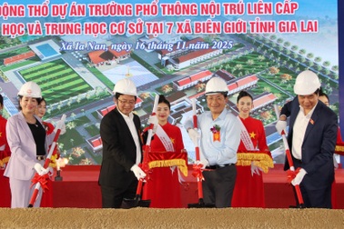 Phó Thủ tướng Hồ Quốc Dũng: Trường học vùng biên sẽ là "ngôi nhà tri thức"