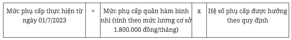 Cách tính lương, phụ cấp của sĩ quan, bộ đội sau khi tăng - 5 Cách tính lương, phụ cấp của sĩ quan, bộ đội sau khi tăng - 5