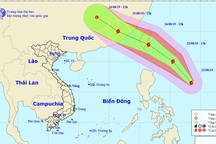 Xuất hiện bão gần Biển Đông
