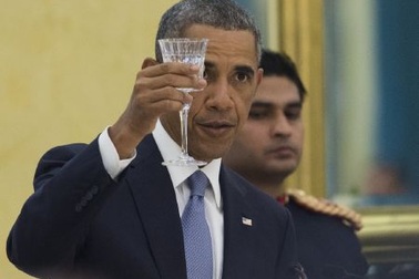 Ấn Độ mở quốc yến thết đãi vợ chồng Obama