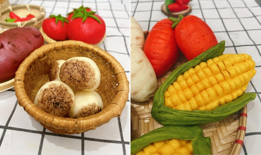 Mẹ đảm Bình Thuận làm củ quả từ bột bánh gây sốt mạng - 7 Mẹ đảm Bình Thuận làm củ quả từ bột bánh gây sốt mạng - 7