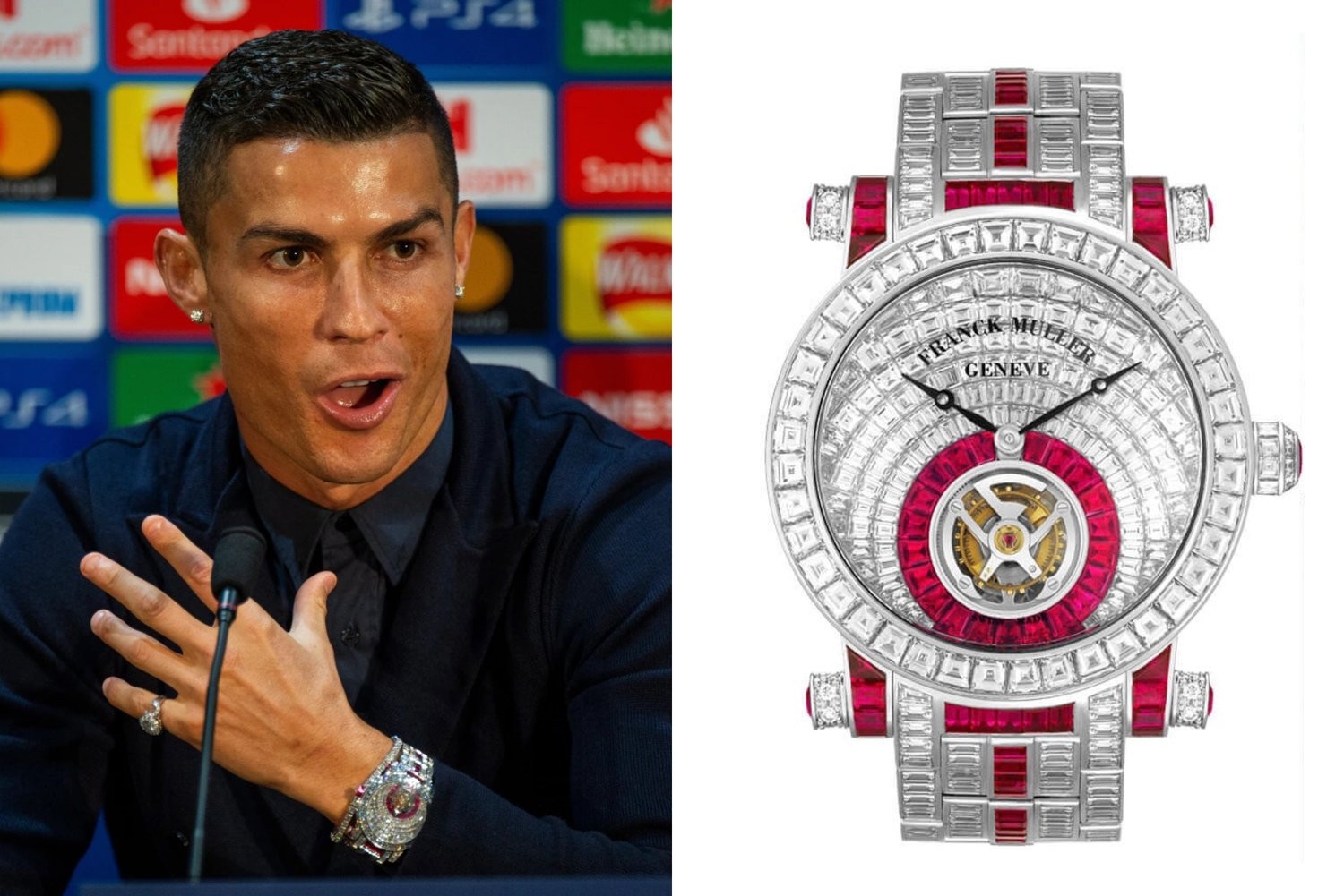 View - Bóc giá bộ sưu tập đồng hồ tiền tỷ, nạm kim cương của Cristiano Ronaldo | Báo Dân trí